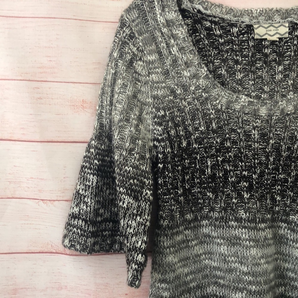 Pink Rose Brown Multicolor Sweater Dress Size L - Picture 9 of 9